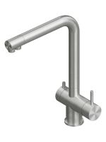 Смеситель для кухонной мойки Quadro design Idealaqua Inox 383 с краном для фильтра схема 1