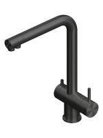 Смеситель для кухонной мойки Quadro design Idealaqua Inox 383 с краном для фильтра схема 2