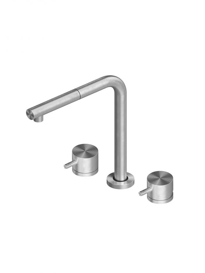 Изображение Смеситель кухонный Quadro design Idealaqua Inox 543.12.420 встроенный