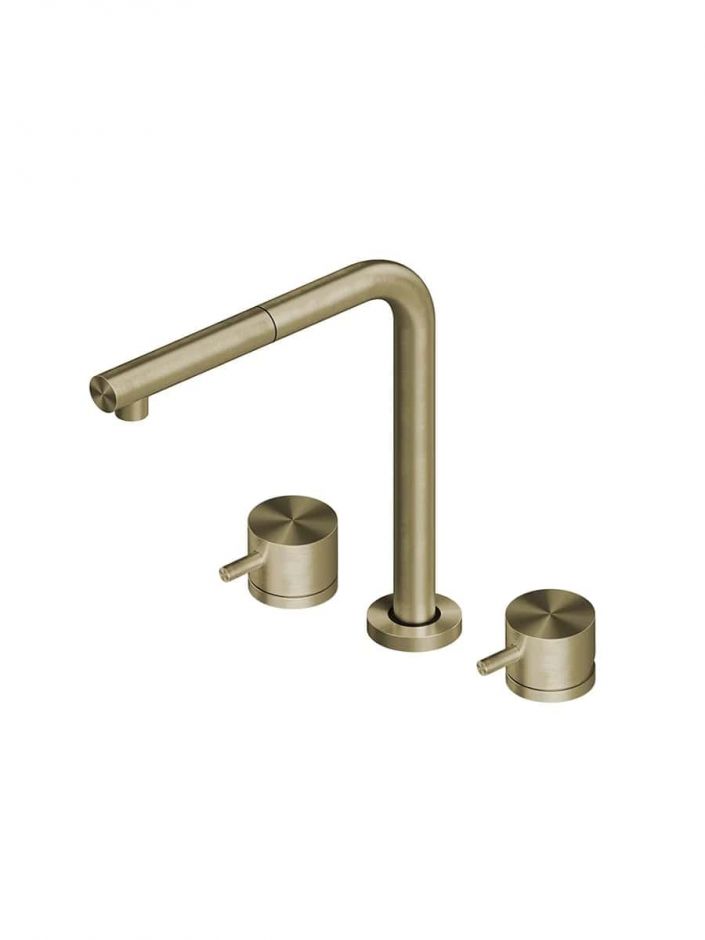 Смеситель кухонный Quadro design Idealaqua Inox 543.12.420 встроенный ФОТО