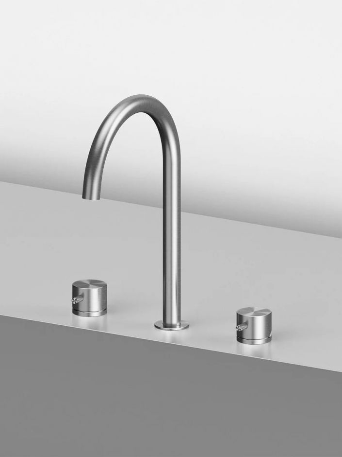 Смеситель для кухонной мойки встраиваемый Quadro design Idealaqua Inox 2.543.12.600 ФОТО