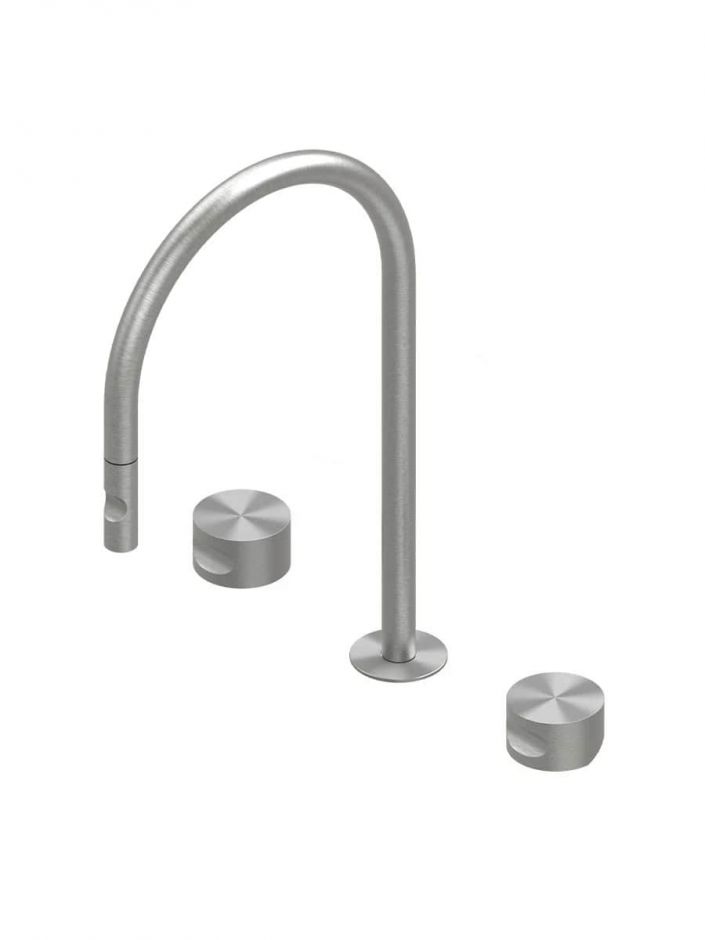 Кухонный смеситель встраиваемый Quadro design Idealaqua Inox 2.563.23.700