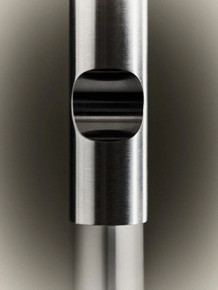 Кухонный смеситель встраиваемый Quadro design Idealaqua Inox 2.563.23.700 ФОТО