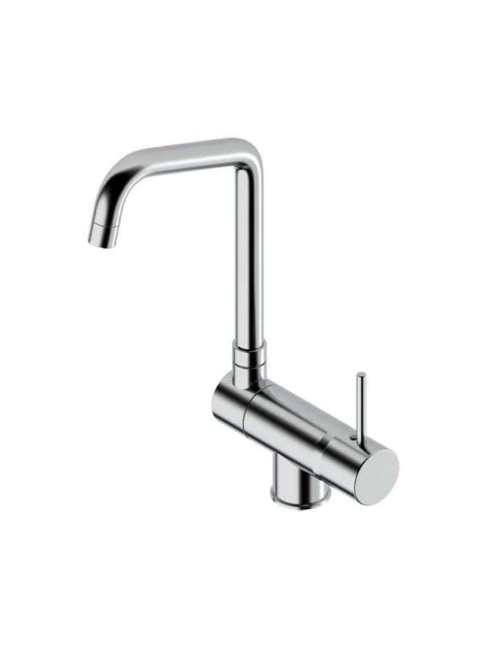 Изображение Кухонный смеситель Quadro design Kitchen Brass 137 CR для мойки под окном