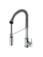 Смеситель для кухонной мойки Quadro design Kitchen Brass 232/2 CR с пружиной и двухструйным душем схема 1 Смеситель для кухонной мойки Quadro design Kitchen Brass 232/2 CR с пружиной и двухструйным душем схема 1