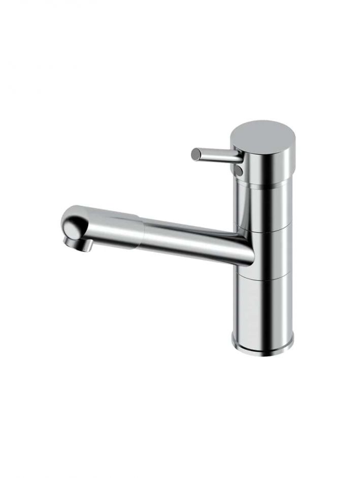 Кухонный смеситель Quadro design Kitchen Brass 79 CR прямой излив с душем