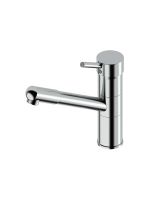 Кухонный смеситель Quadro design Kitchen Brass 79 CR прямой излив с душем схема 1