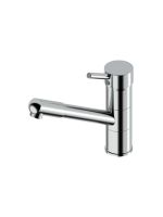 Кухонный смеситель Quadro design Kitchen Brass 77DA CR прямой излив с душем схема 1