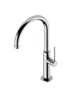 Кухонный смеситель Quadro design Kitchen Brass 322 CR с поворотным изливом схема 1