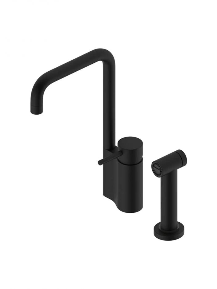 Кухонный смеситель Quadro design Kitchen Brass 95+DC039.2 с выдвижным душем ФОТО