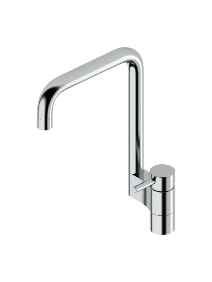 Кухонный смеситель Quadro design Kitchen Brass 106 поворотный излив