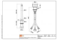 Смеситель для кухонной мойки Quadro design Kitchen Inox 463.17.420 выдвижной излив схема 3 Смеситель для кухонной мойки Quadro design Kitchen Inox 463.17.420 выдвижной излив схема 3