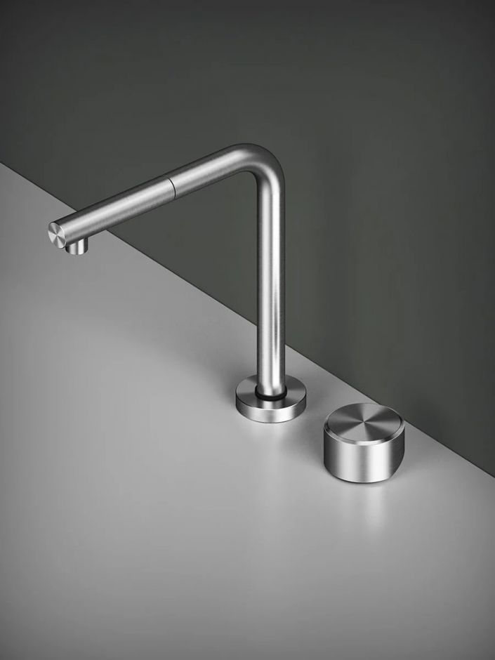 Смеситель для кухонной мойки Quadro design Kitchen Inox 463.16.420 дистанционное управление ФОТО