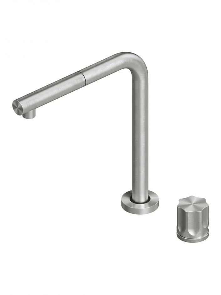 Изображение Кухонный смеситель Quadro design Kitchen Inox 443.17.420 дистанционное управление