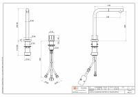 Кухонный смеситель Quadro design Kitchen Inox 443.17.420 дистанционное управление схема 2 Кухонный смеситель Quadro design Kitchen Inox 443.17.420 дистанционное управление схема 2