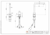 Кухонный смеситель Quadro design Kitchen Inox 443.16.420 дистанционное управление схема 2 Кухонный смеситель Quadro design Kitchen Inox 443.16.420 дистанционное управление схема 2