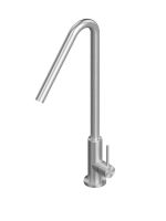 Смеситель для кухонной мойки Quadro design Kitchen Inox 601 с поворотным изливом схема 1