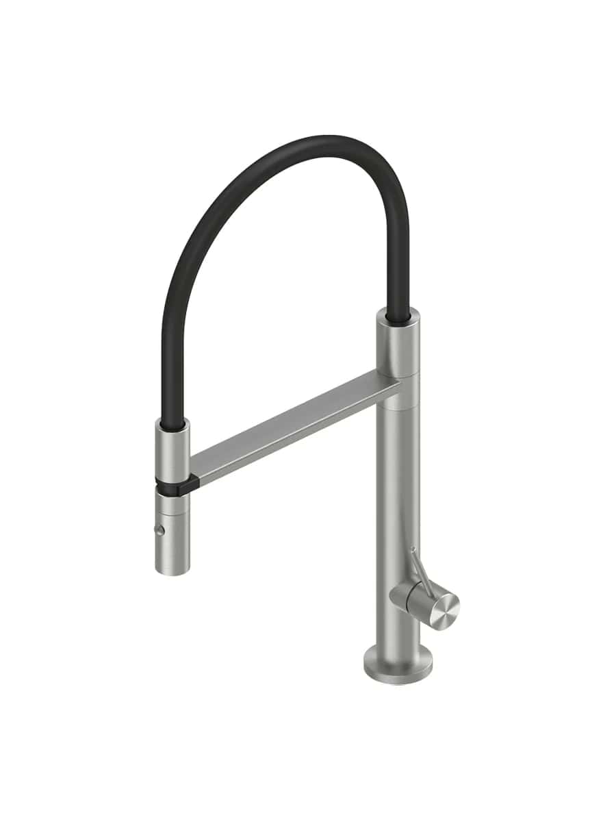 Смеситель для кухонной мойки Quadro design Kitchen Inox 399 AS цена от 146 549 ₽ Фото Смеситель для кухонной мойки Quadro design Kitchen Inox 399 AS