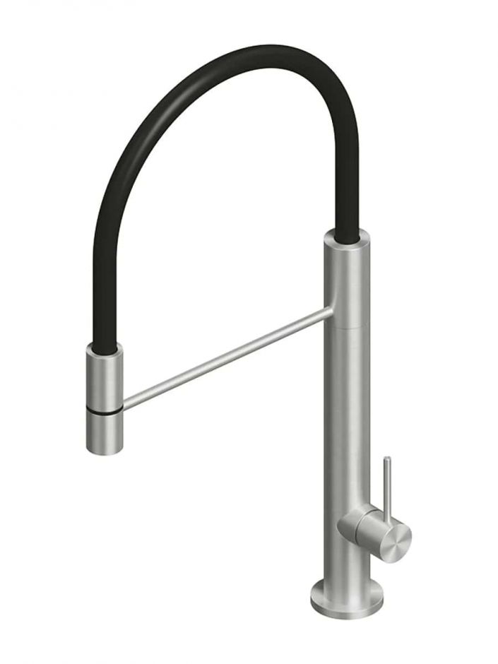 Смеситель для кухонной мойки Quadro design Kitchen Inox 398