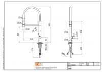 Смеситель для кухонной мойки Quadro design Kitchen Inox 398 схема 4 Смеситель для кухонной мойки Quadro design Kitchen Inox 398 схема 4