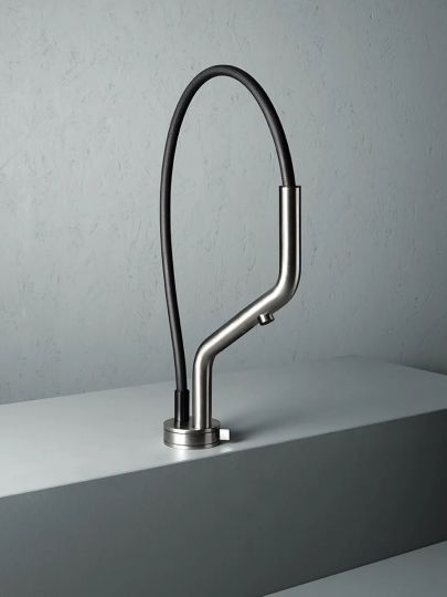 Кухонный смеситель Quadro design Kitchen Inox 405 с выдвижным изливом схема 4 Кухонный смеситель Quadro design Kitchen Inox 405 с выдвижным изливом схема 4