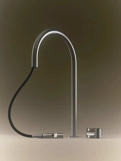 Кухонный смеситель Quadro design Kitchen Inox 463.23.700 с выдвижным изливом схема 5 Кухонный смеситель Quadro design Kitchen Inox 463.23.700 с выдвижным изливом схема 5