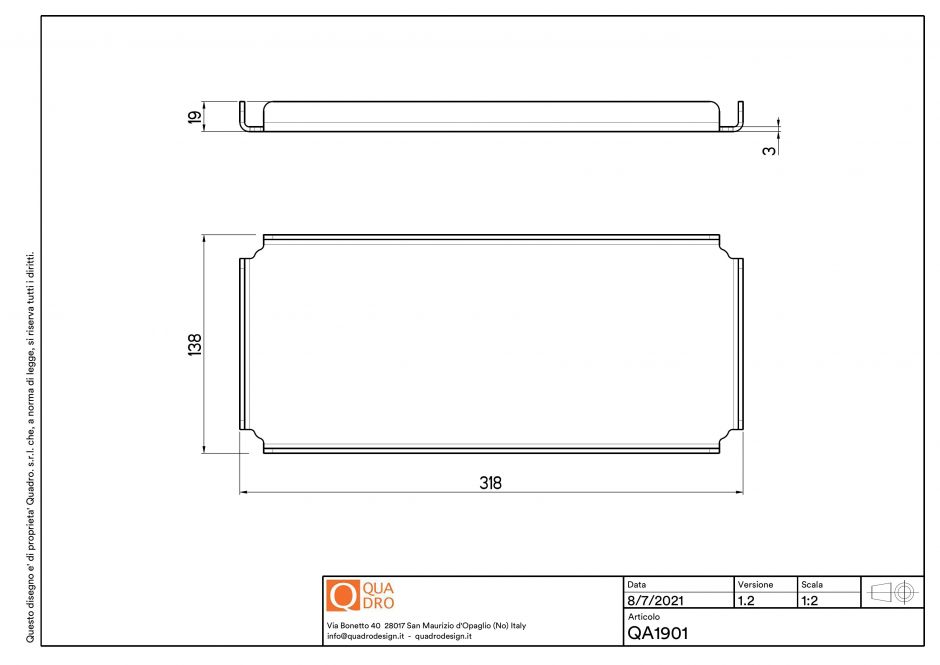 Лоток для хранения Quadro design Eccetera QA1901 AS ФОТО