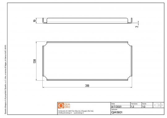 Лоток для хранения Quadro design Eccetera QA1901 AS схема 2