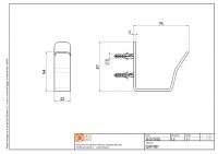 Крючок одинарный Quadro design Eccetera QA1101 схема 4 Крючок одинарный Quadro design Eccetera QA1101 схема 4