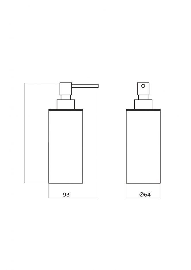 Дозатор для жидкого мыла Quadro design Accessories QA305 настольный ФОТО
