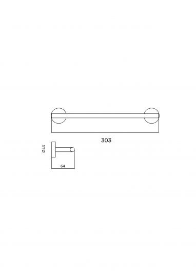 Полотенцедержатель Quadro design Accessories QA202 схема 5