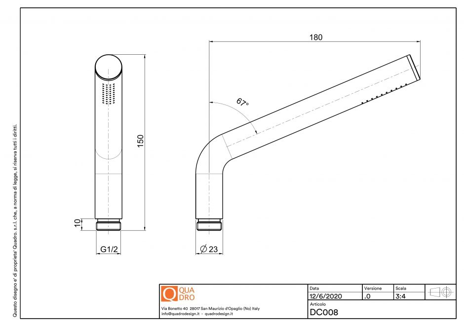 Ручная душевая лейка Quadro design Shower DC008 ФОТО