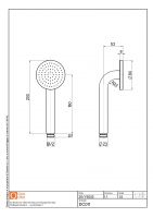 Ручная душевая лейка Quadro design Shower DC011 схема 5