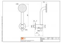 Душевой гарнитур Quadro design Shower 11 66 настенный схема 6 Душевой гарнитур Quadro design Shower 11 66 настенный схема 6