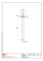 Потолочный держатель для душа Quadro design Shower BD002_300 схема 5