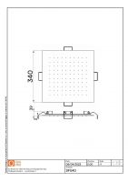 Верхний душ Quadro design Shower SF040 квадрат схема 4