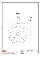 Верхний душ Quadro design Shower SF047 AS круглая лейка схема 3 Верхний душ Quadro design Shower SF047 AS круглая лейка схема 3