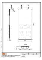 Верхний душ Quadro design Shower SF035 AS прямоугольный схема 2