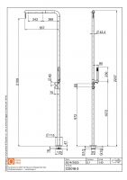 Душевая стойка Quadro design Shower CD018.2/1 AS с ручным душем схема 4