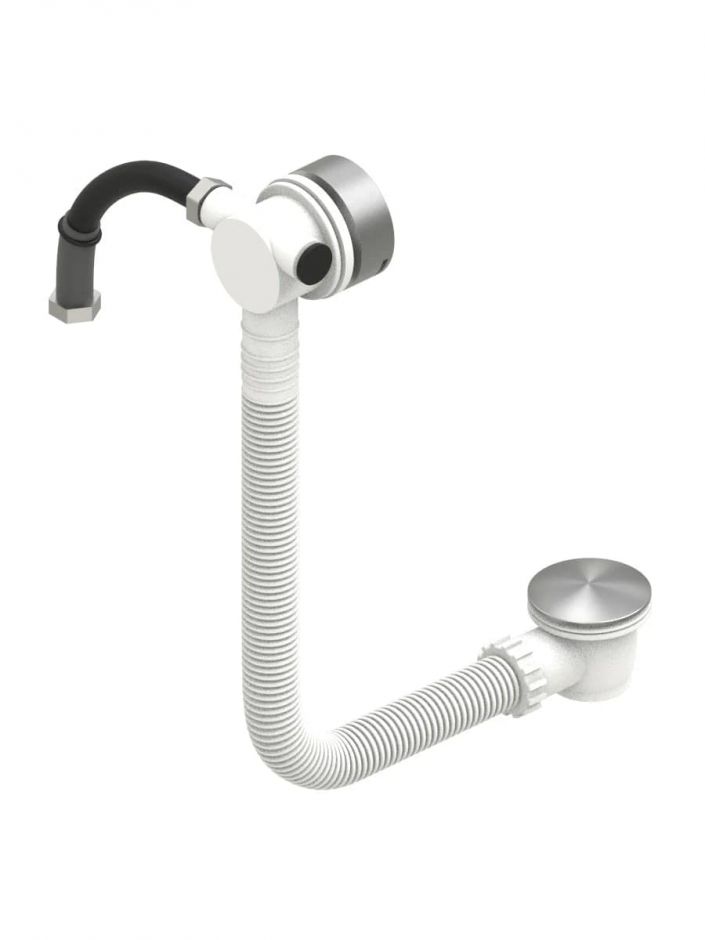 Слив-перелив для ванны Quadro design Complements CS008 AS заглушка «клик-клак» ФОТО