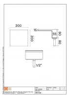 Излив настольный Quadro design Complements BV003 AS схема 2