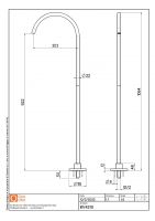 Напольный излив для умывальника Quadro design Complements BV4210 схема 2