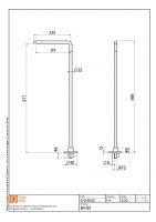 Напольный излив для умывальника Quadro design Complements BV121 AS схема 2
