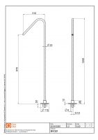 Напольный излив для умывальника Quadro design Complements BV021 AS схема 2