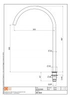 Излив встраиваемого смесителя Quadro design Complements BC403 схема 2