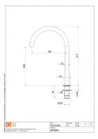 Излив встраиваемый поворотный Quadro design Complements BC600 схема 2 Излив встраиваемый поворотный Quadro design Complements BC600 схема 2