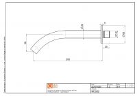 Излив встраиваемого смесителя Quadro design Complements BC022 схема 2