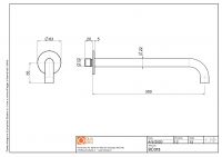 Излив для встраиваемого смесителя Quadro design Complements BC013 схема 2