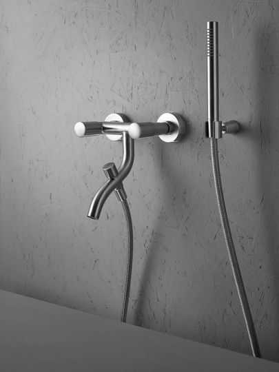 Смеситель для ванны и душа Quadro design Ono 90 60 AS с изливом схема 2