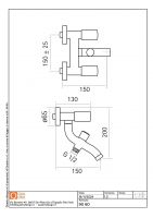 Смеситель для ванны и душа Quadro design Ono 90 60 AS с изливом схема 4